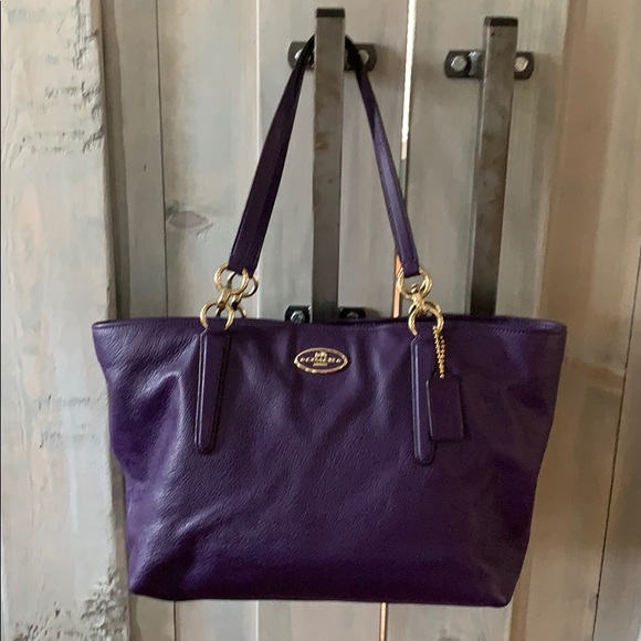 Coach medium zip top tote